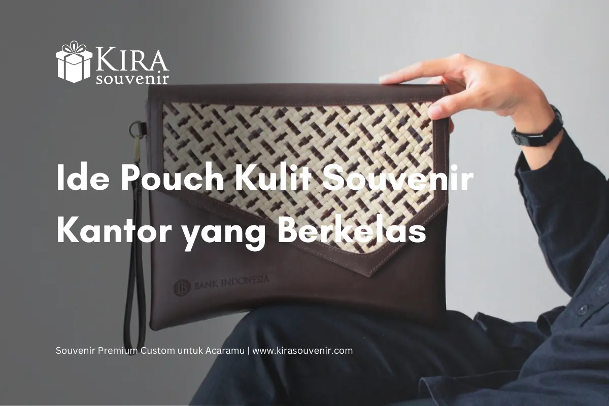 Pouch Kulit Souvenir Kantor-Kira Souvenir